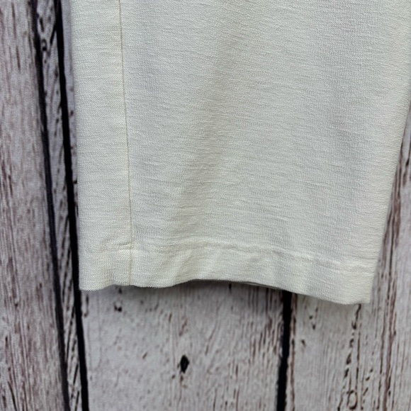 Eileen Fisher Woman Plus Size 1X Washable Stretch Crepe Pants Slim Ankle in Bone - Picture 2 of 15